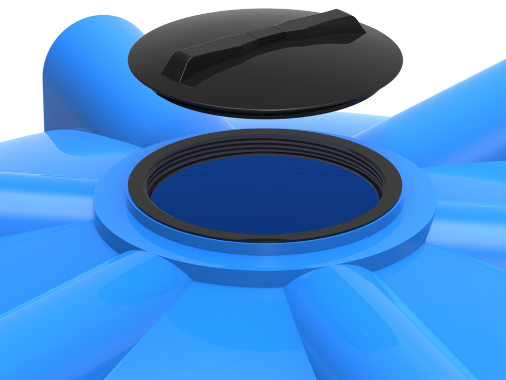 Крышка 350 мм черная Полимер-Групп(черный) - арт.559325