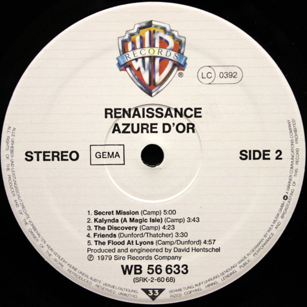 Renaissance / Azure D'or (LP)