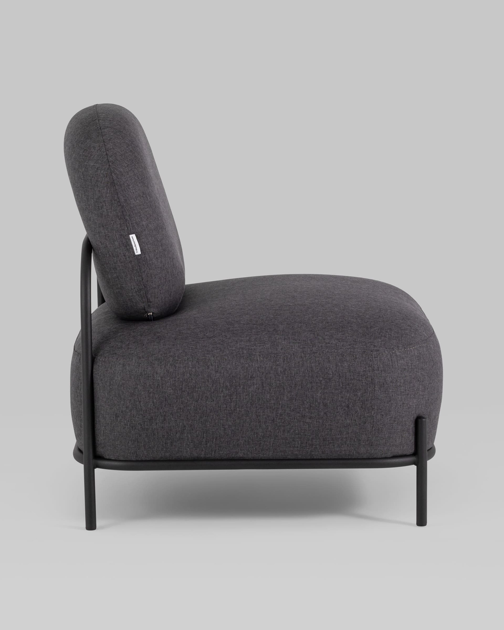 Кресло Стоун рогожка тёмно-серый