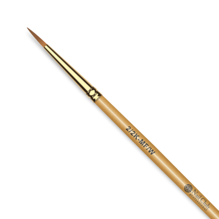 Nail Club 2/2K-MF-W Маникюрная кисть из меха колонка для прорисовок