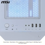 Компьютерный корпус MSI MAG FORGE M100R WHITE mATX/Mini-ITX, 2x 2.5", 1x2.5"/3.5", 1x 3.5", 2xUSB 2.0, 1xUSB 3.2 Gen1, Audio, Mic, MicroATX
