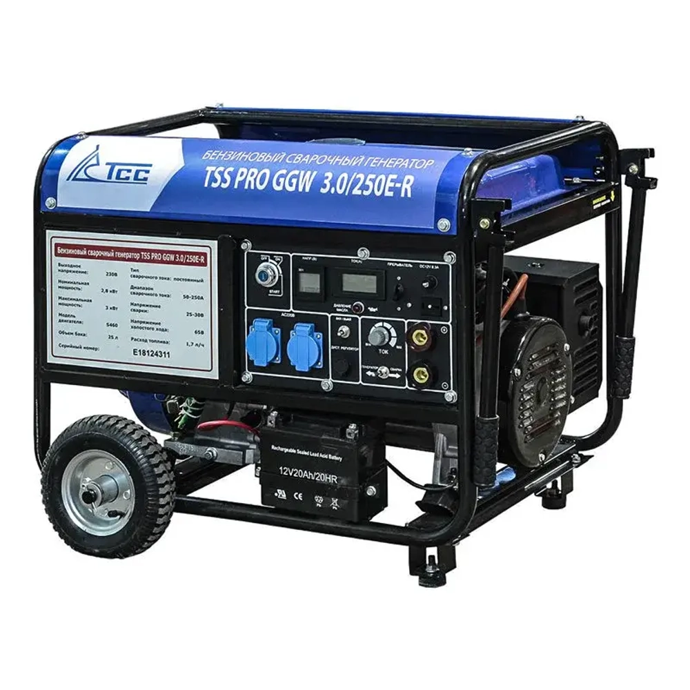 ТСС PRO GGW 3.0/250E-R бензиновый сварочный генератор 022832