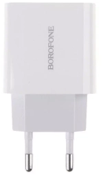 Сетевая зарядка с поддержкой быстрой зарядки PD 3А 20Вт USB-C BOROFONE BA38A белый