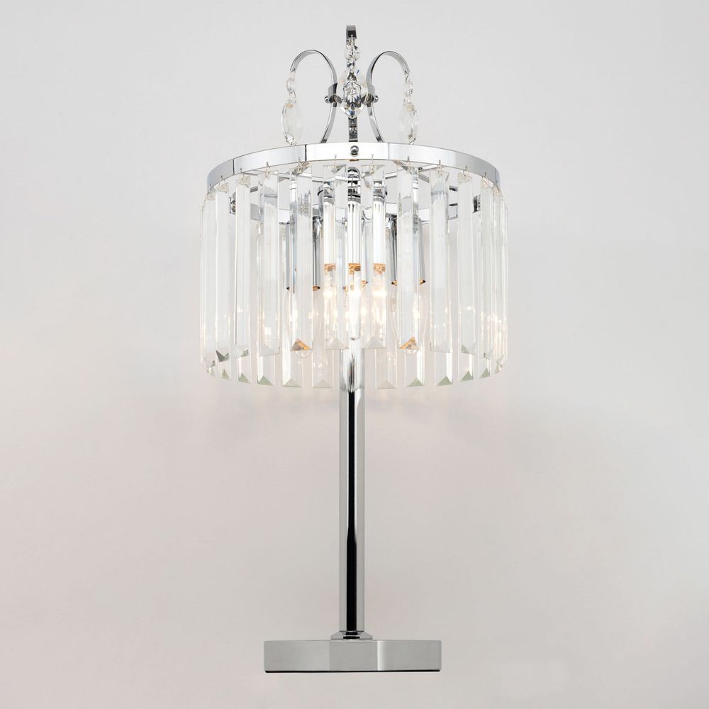 Citilux Инга CL335831 Настольная лампа хрустальная Хром