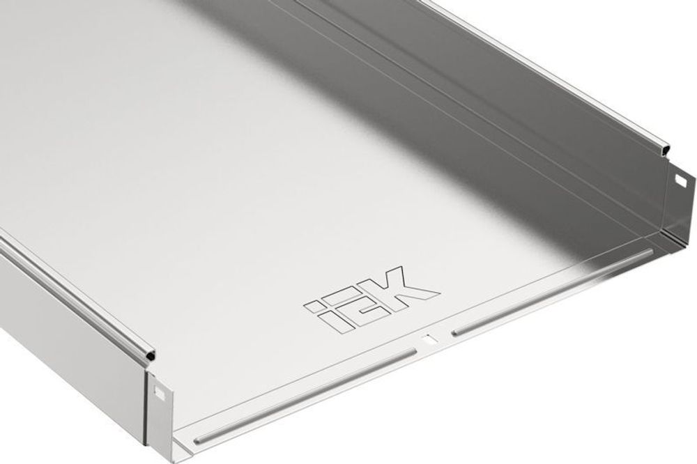 Лоток листовой неперфорир. 400х80 L3000 сталь 1мм IEK CLN10-080-400-3