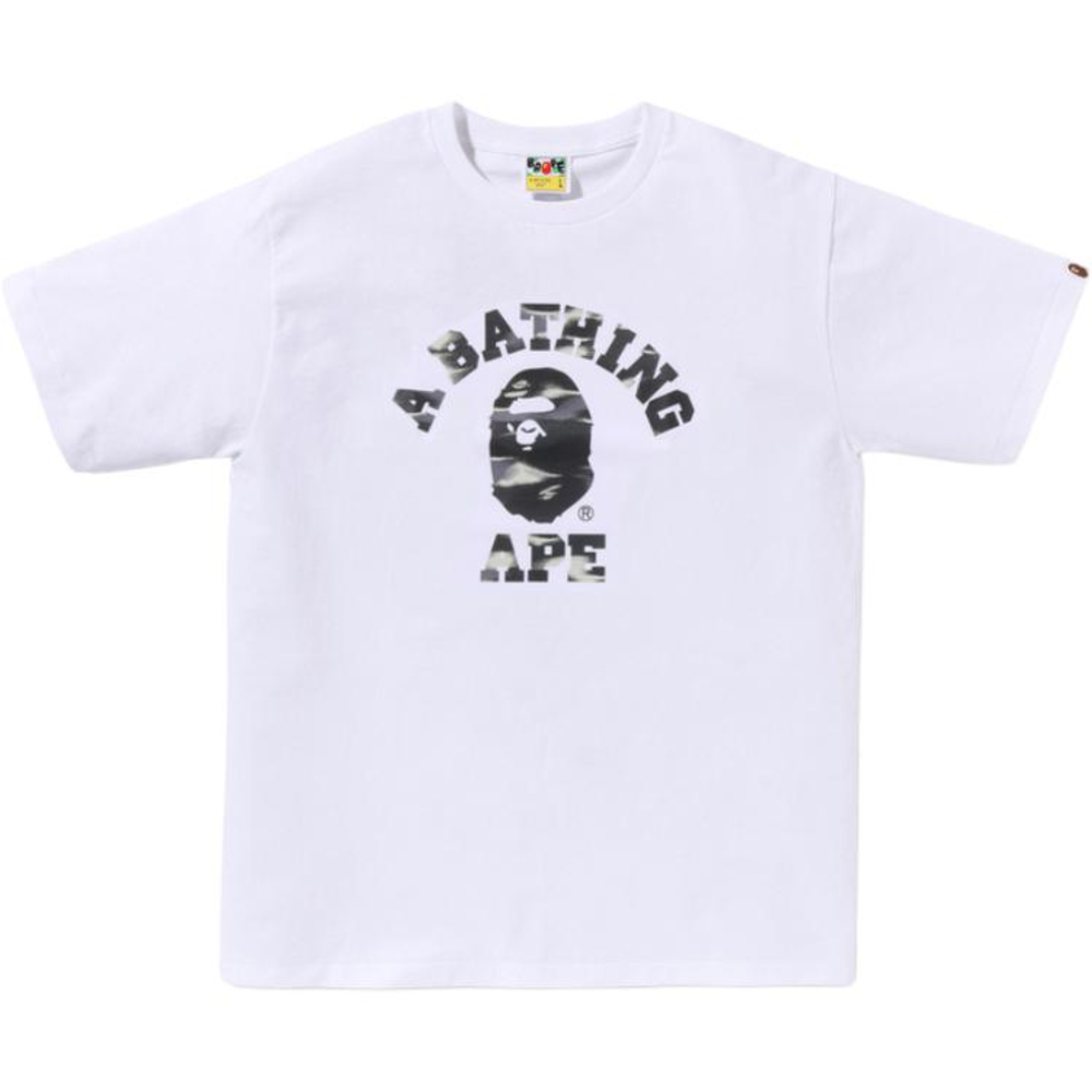 A Bathing Ape Bathing Ape Футболка Cotton Regular Summer 0zxtem038101q белый черный