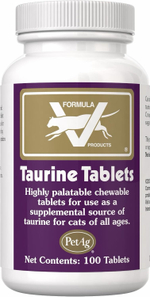 Taurine Tablets - Таурин для кошек, жевательные таблетки, уп. 100 шт