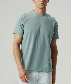 Футболка мужская с коротким рукавом Atlantic NMT-033, хлопок, голубой