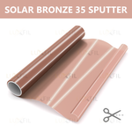 Пленка солнцезащитная зеркальная SOLAR BRONZE 35 LUXFIL, на отрез (ширина рулона 1,524 м.)