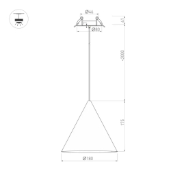 Светильник SP-MAKOTO-R180-10W Warm3000 (WH, 36 deg, 230V, TRIAC) (Arlight, IP20 Металл, 3 года) 057205