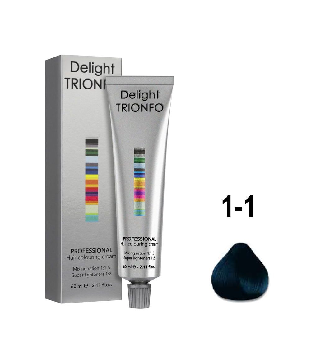 ДТ 1-1 стойкая крем-краска для волос Иссиня черный 60 мл