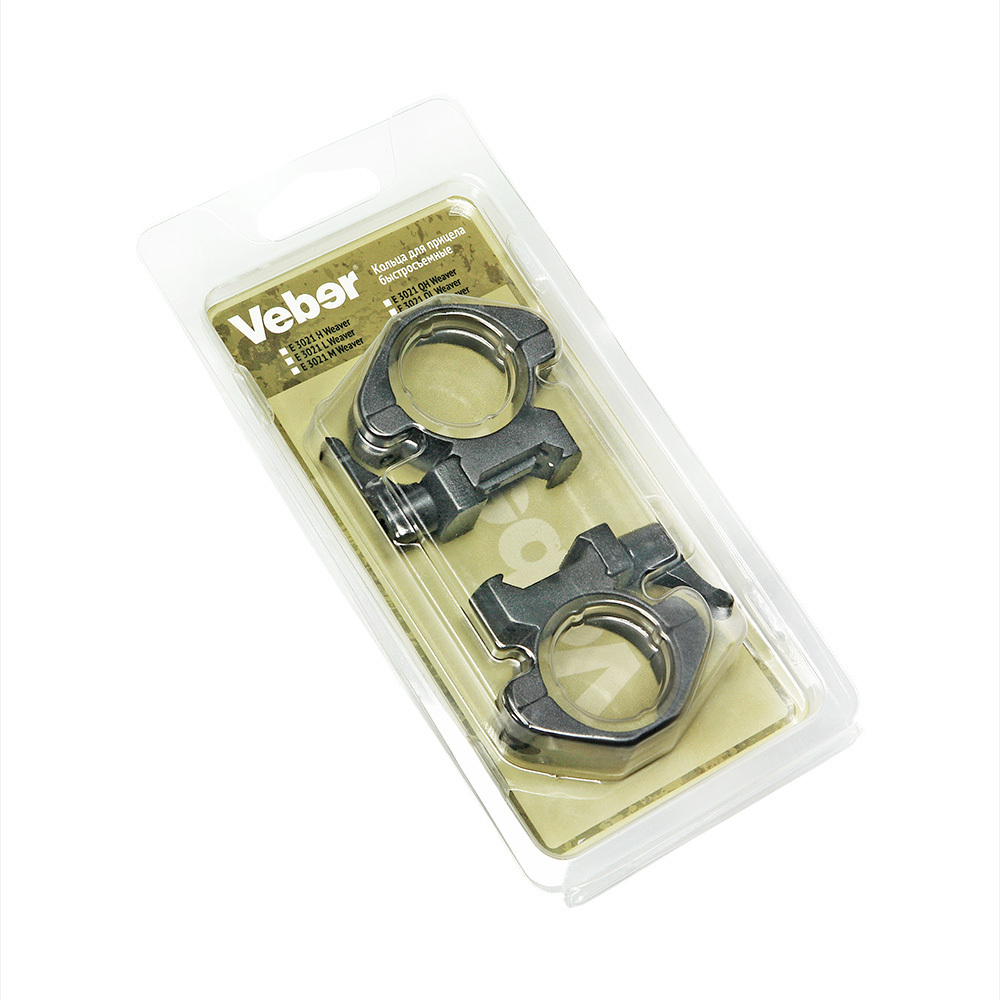 Кольца для прицела Veber E 3021 QM Weaver быстросъёмные