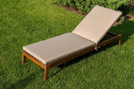 Шезлонг из акации Joygarden МОНА, Natural Teak, бежевый