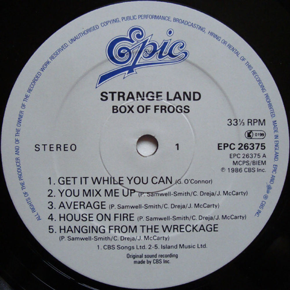 Box Of Frogs / Strange Land (LP)