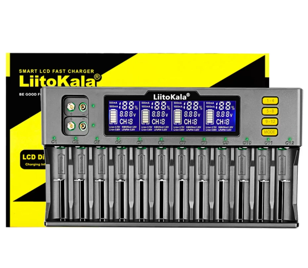Зарядное устройство для аккумуляторов LiitoKala Lii-S12 LCD
