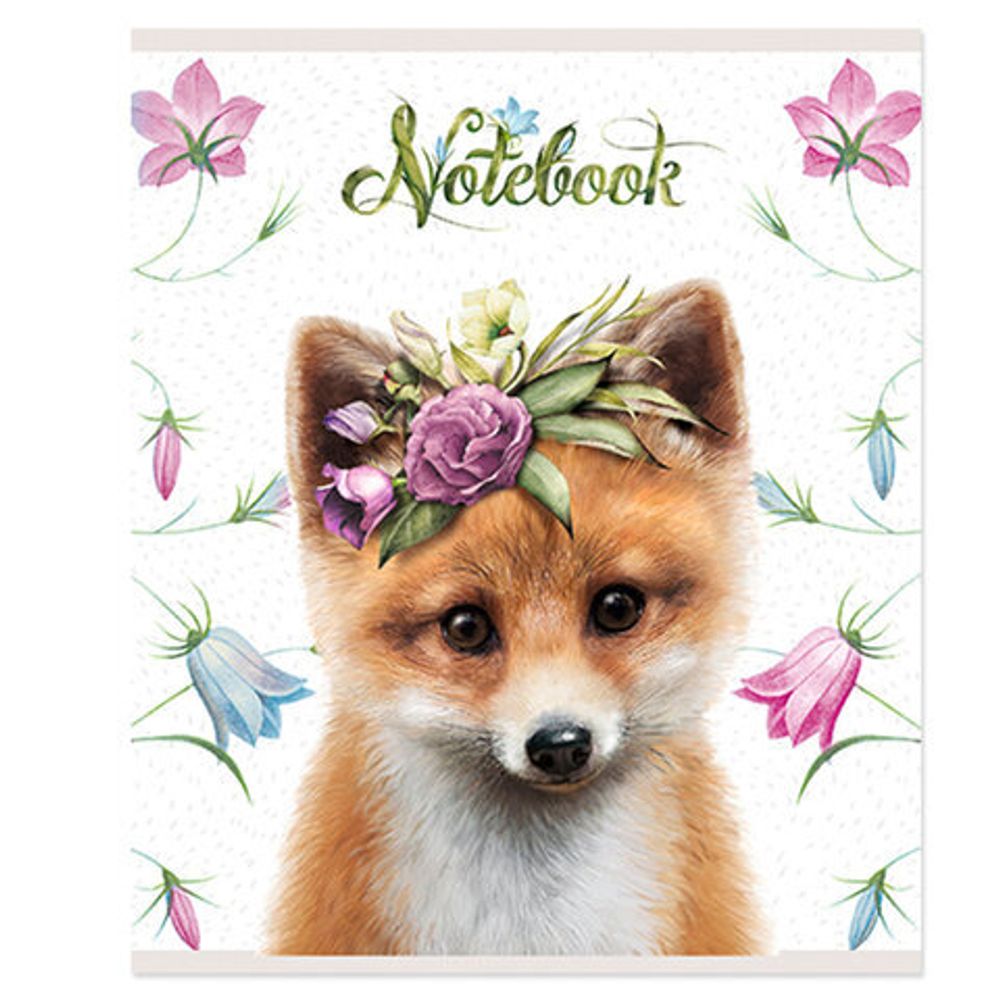 Тетрадь 48 л. кл. скреп. ЗВЕРИ МИ-МИ-МИ А5 мел. карт. твин-лак конгрев офс.