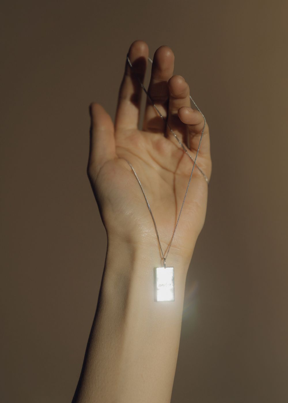 Подвеска карта таро Влюбленные малая родий La Lune