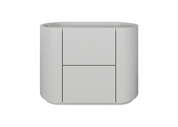 Тумба прикроватная Lagom 2 ящика ширина 60 см (светло-серый)