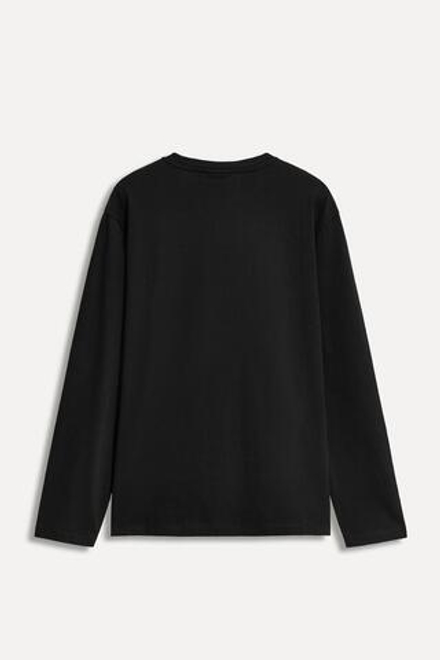 ZARA ФУТБОЛКА С НАШИВКОЙ, КАРМАНОМ И 50TH ANNIVERSARY, ЧЕРНЫЙ