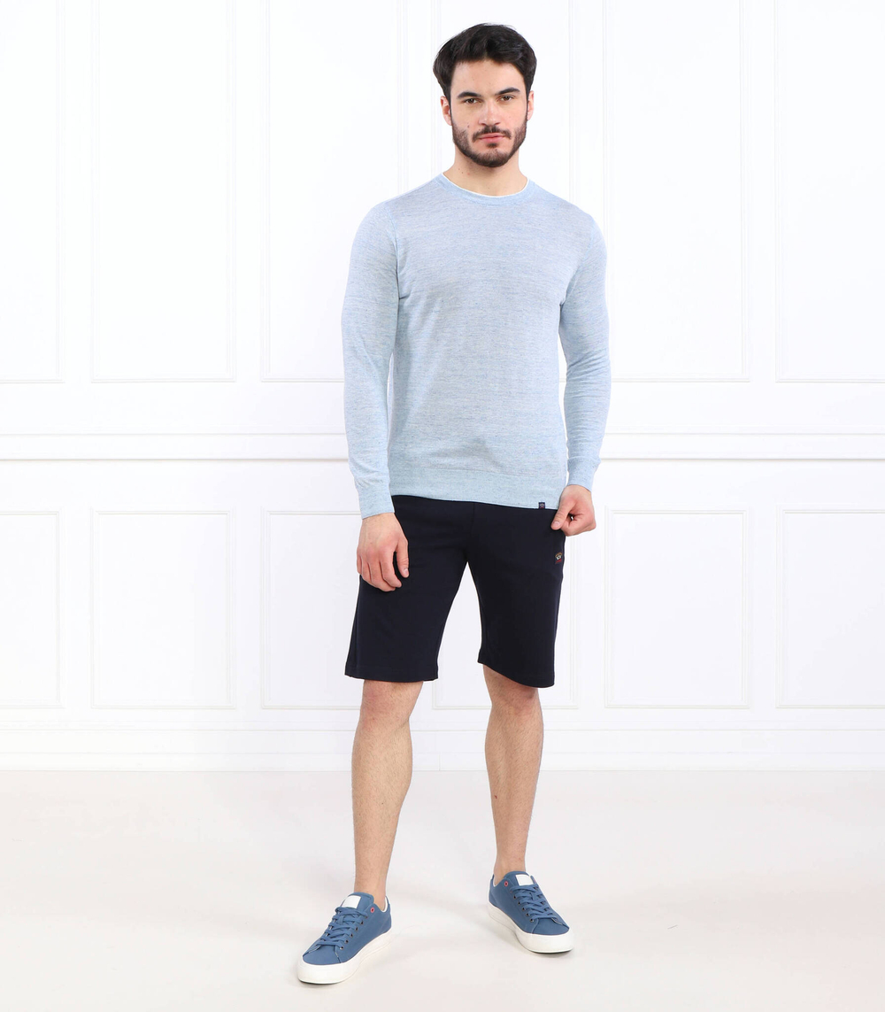 Льняный свитер Paul&Shark - голубой(23411553)