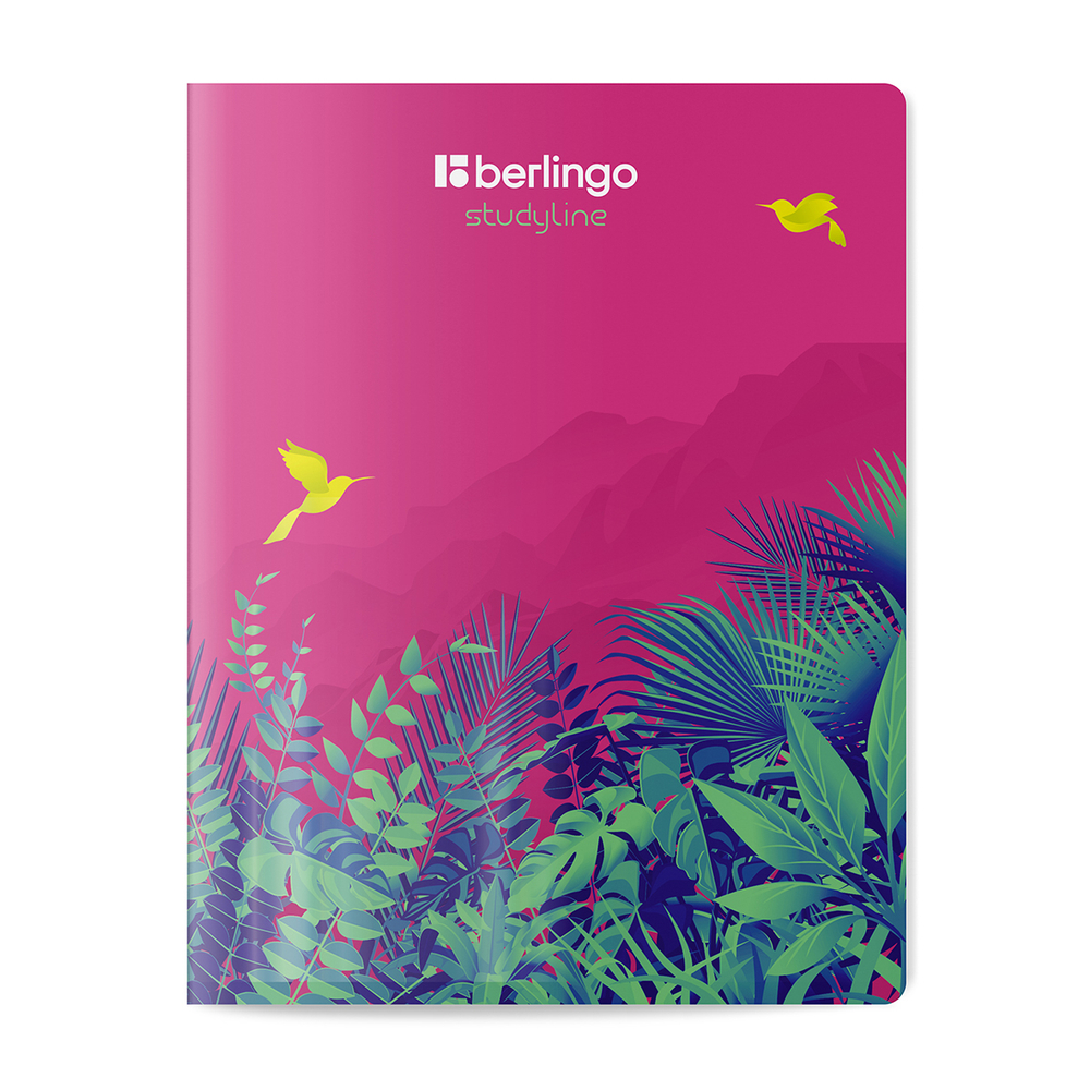 Тетрадь 48л., A5, клетка Berlingo "Flower Art", 80г/м2, софт-тач, ассорти CBs_48S20