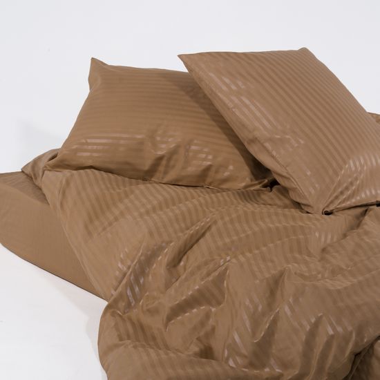 КПБ Brown, 1.5 спальный, 50х70, подод.160х220. простыня 160х200х30. HOMY