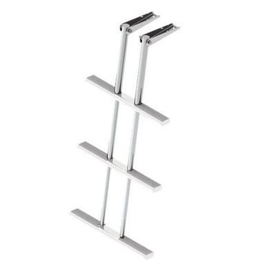 Трап дайверский телескопический складной, 3 белых ступени (ширина 450 мм.) (10269455)