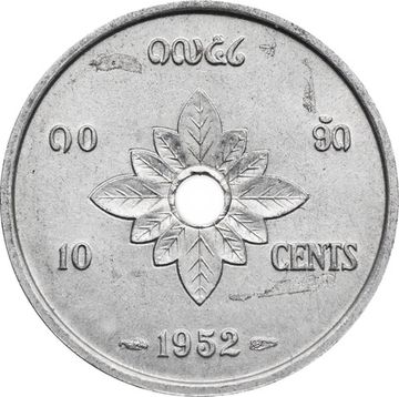 10 сантимов 1952 Лаос