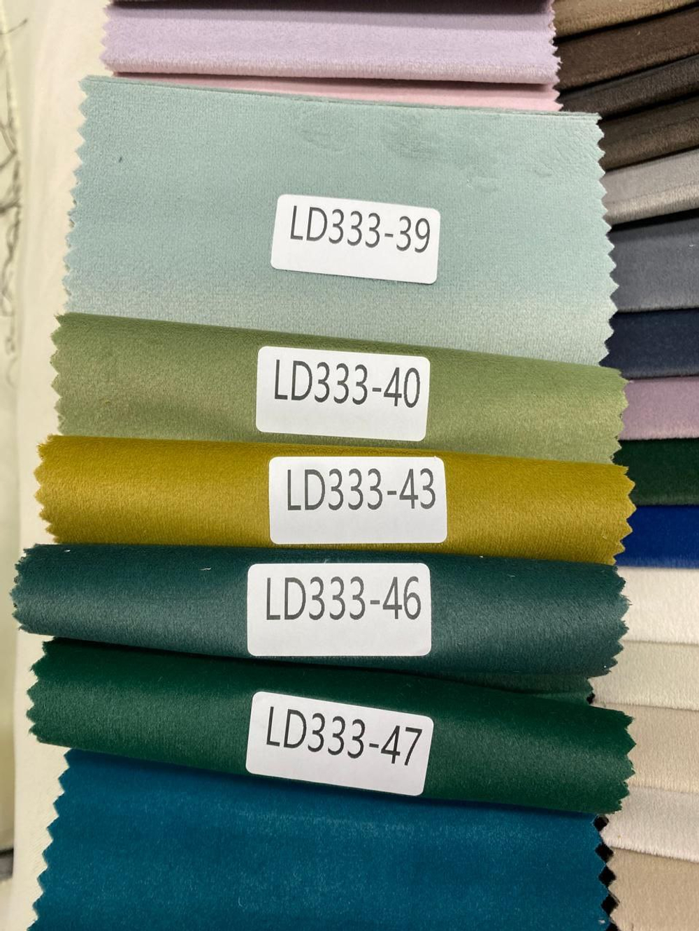 Портьерная ткань бархат LD 333 (высота 280 см, Китай)