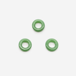 Бублик из зеленого нефрита (имитация), 15,5мм