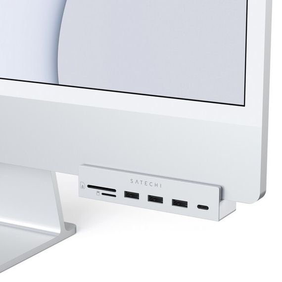 USB-хаб Satechi Aluminum USB-C Clamp Hub для 24&quot; iMac (ST-UCICHS) Silver