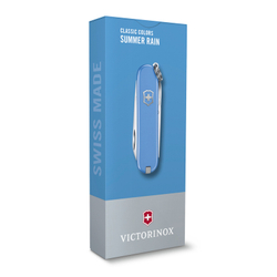Нож-брелок Victorinox Classic SD Colors, 58 мм, 7 функций, "Summer Rain"