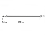 Водитель для штор металлический Грани, цвет синий (120, 150, 200, 250 см)