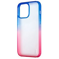 Чехол Hoco Crystal Color Skin для iPhone 14 Pro Max (Сине-розовый)