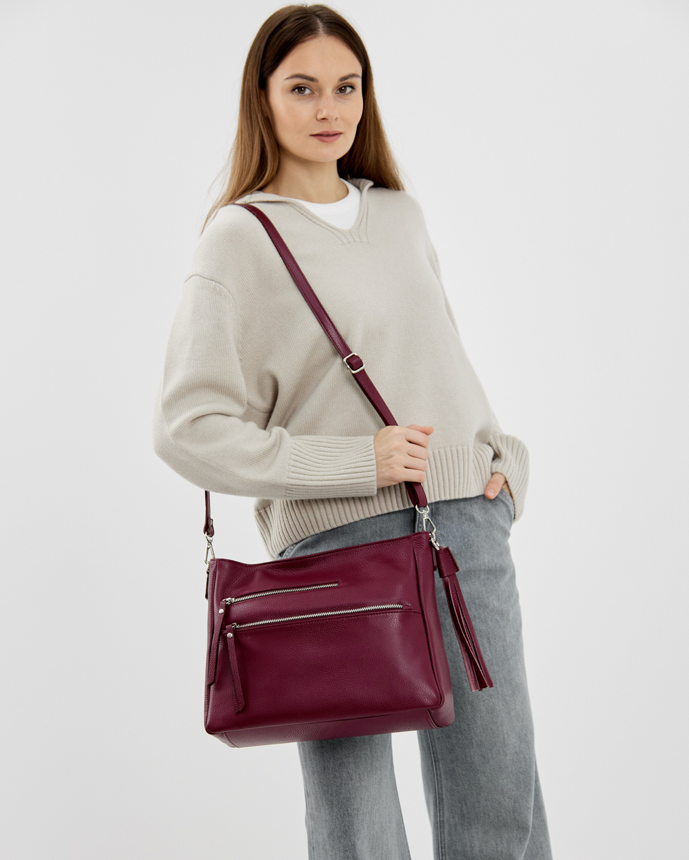 Сумка 564 03 бордовый