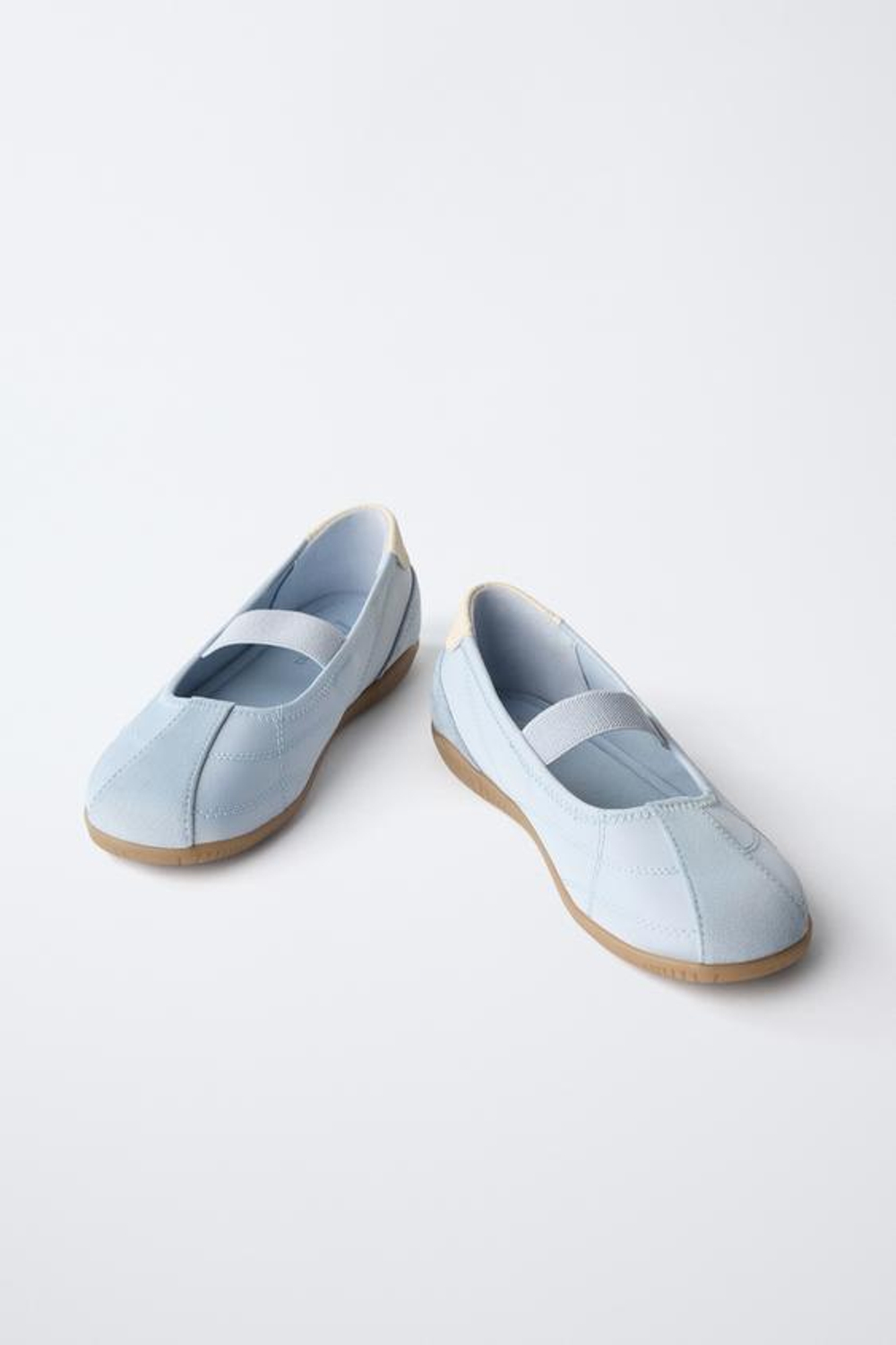 ZARA БАЛЕТКИ В СПОРТИВНОМ СТИЛЕ, СИНИЙ
