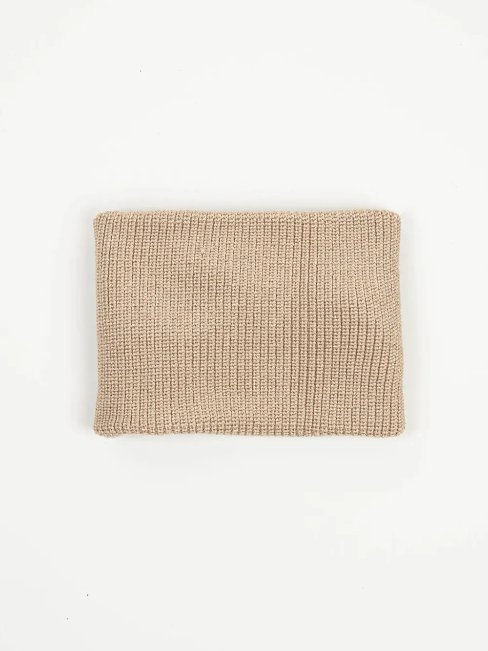 Снуд из смесовой шерсти "Экрю" жемчужная резинка