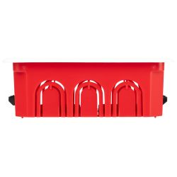 Распаячная коробка ЭРА KRP-120-92-45 скрытой установки красно-белая 120х92х45мм для полых стен саморезы крышка IP20