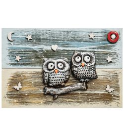 КоКо Шамель KK-726 Панно «Совы на ветке» шамот