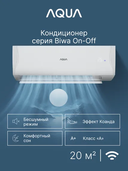 Сплит-система Aqua AQ-20BRQ1/R3(IN)/AQ-20BRQ1/R3(OUT) Biwa