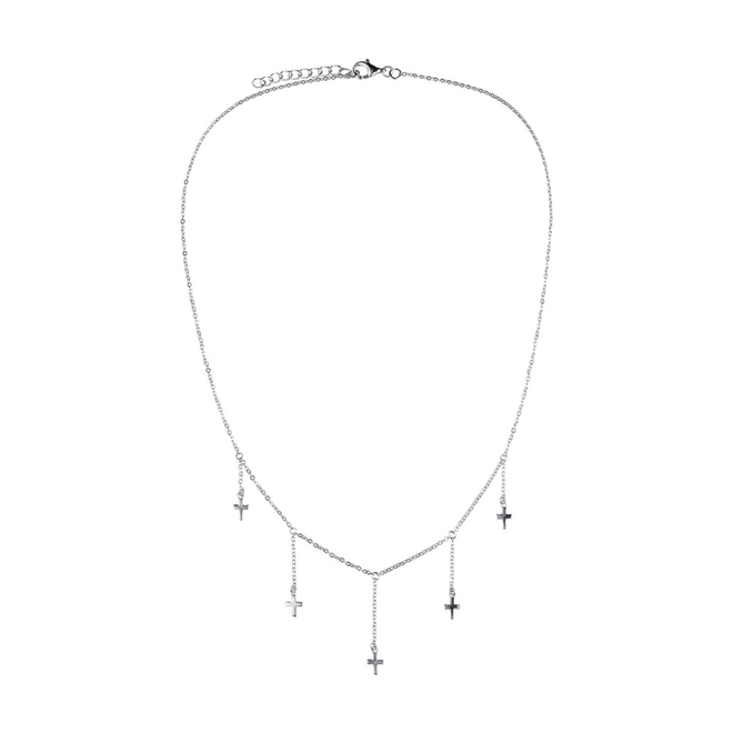 Колье миникрестики