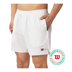 Мужские теннисные шорты Wilson Tournament Short 7" - bright white