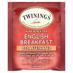 Twinings, чистый черный чай, английский завтрак, без кофеина, 25 чайных пакетиков, 50 г (1,76 унции)
