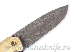 Нож CKF/Philippe Jourget FIF20 GOLD Exclusive (Damasteel, Mokume, CF)фотография - 6