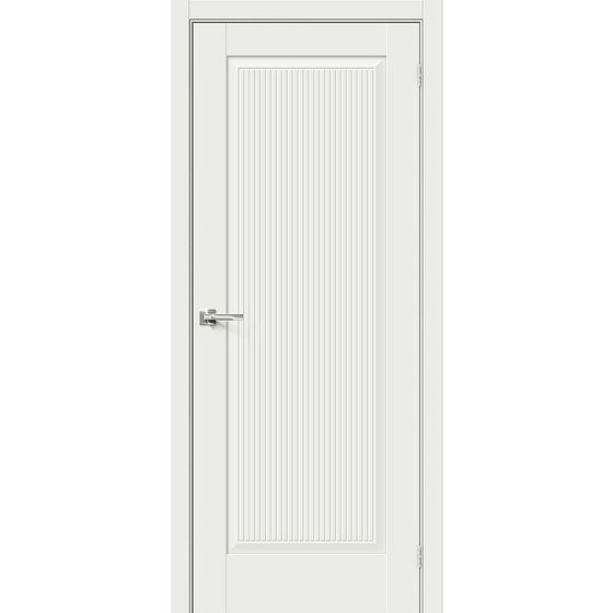 Купить Межкомнатная дверь экошпон Прима-10.7 White Matt глухая