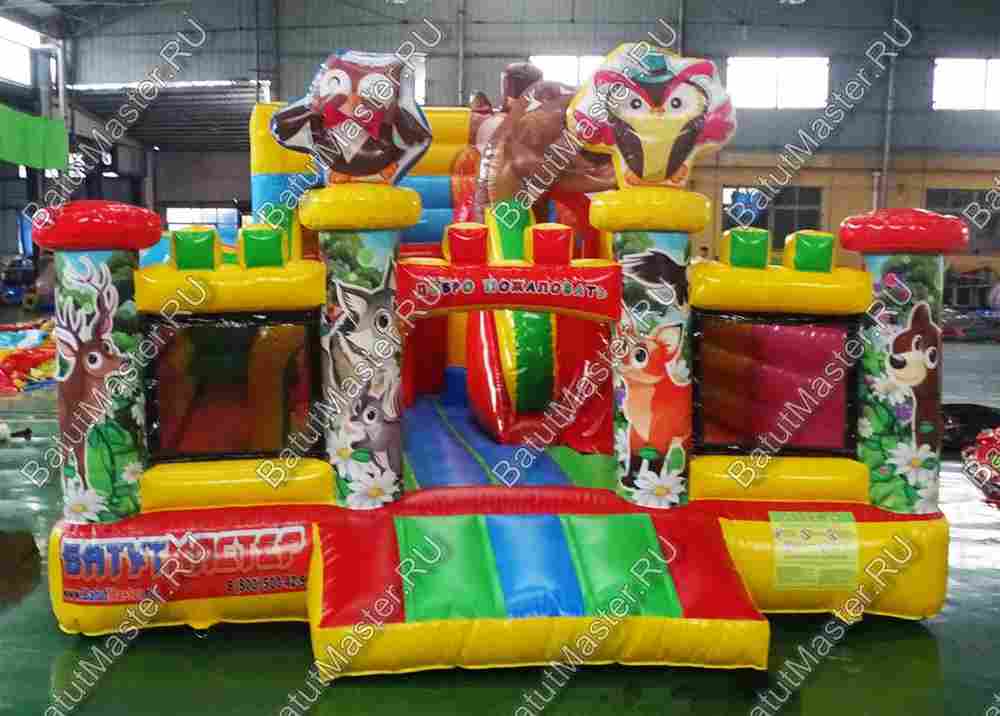 Надувной батут "В гостях у совы", 6,5*4,8*3,4 м