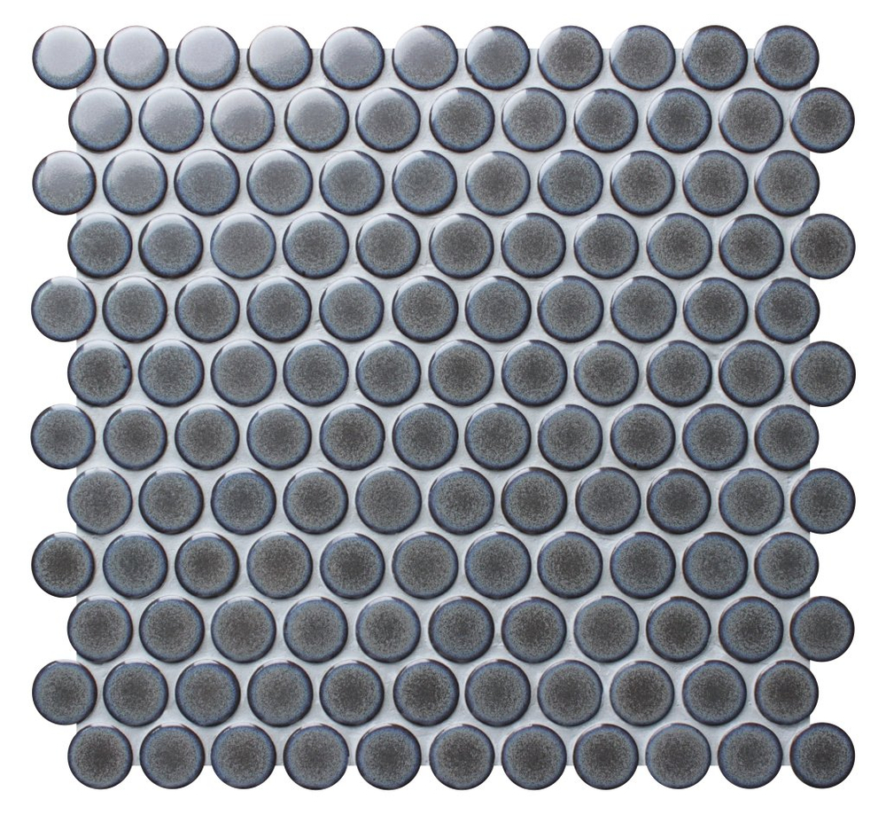 Мозаика из керамогранита Round blue gray/Раунд серо-голубой (28х28) 312х330х6 мм