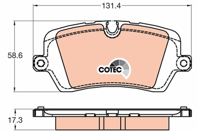 TRW - GDB2029-TRW - Brake Pad Set, disc brake