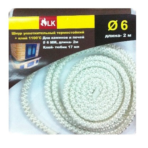 Шнур базальтовый 6 мм 2м/п