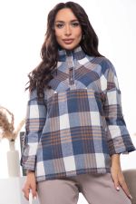 Рубашка "Капитолина" (джинс) Б7518 LT Collection (Акция)